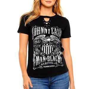 Johnny Cash Man In Black Lace country rock Official T-Shirt M NWT